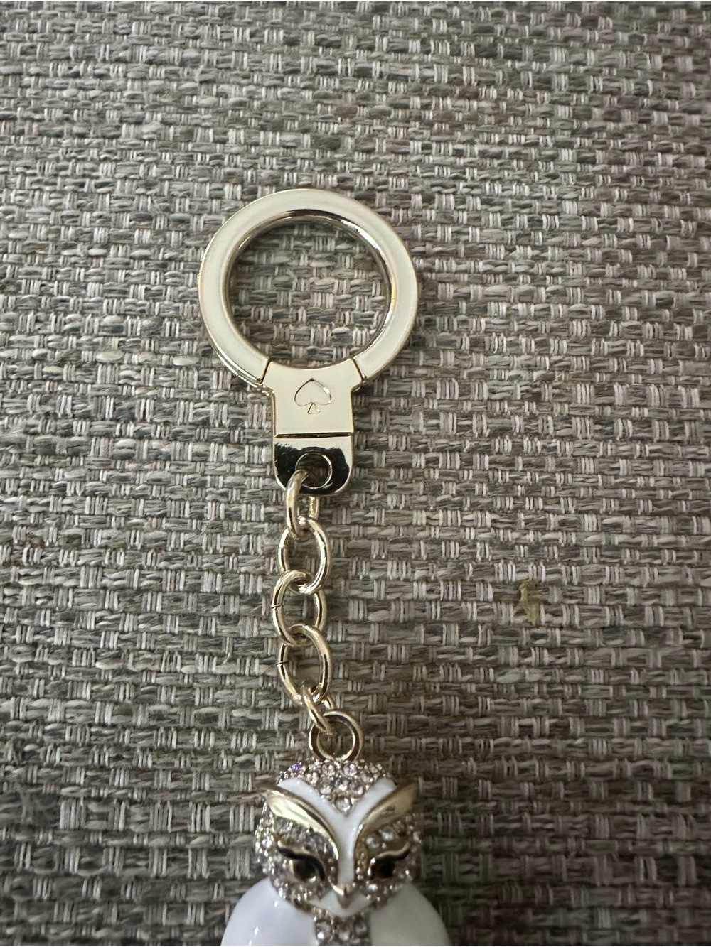 kate spade Snow Owl Bag Charm & Keychain Accessory - Picture 10 of 11